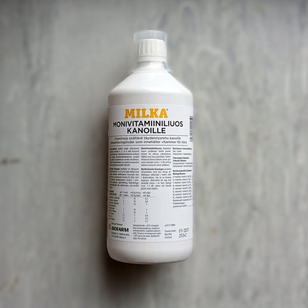 Monivitamiiniliuos kanoille 1L Milka