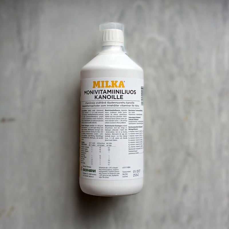 Monivitamiiniliuos kanoille 1L Milka